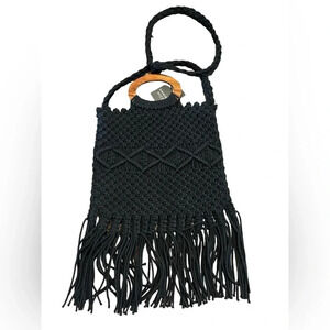 NEW Danielle Nicole Macramé Handbag Box of Style by Rachel Zoe Retail $100